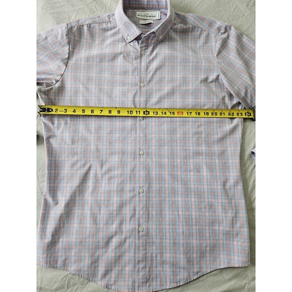 Mizzen+Main Leeward Performance Stretch Men's XL Trim Fit Dress Shirt - Picture 6 of 6